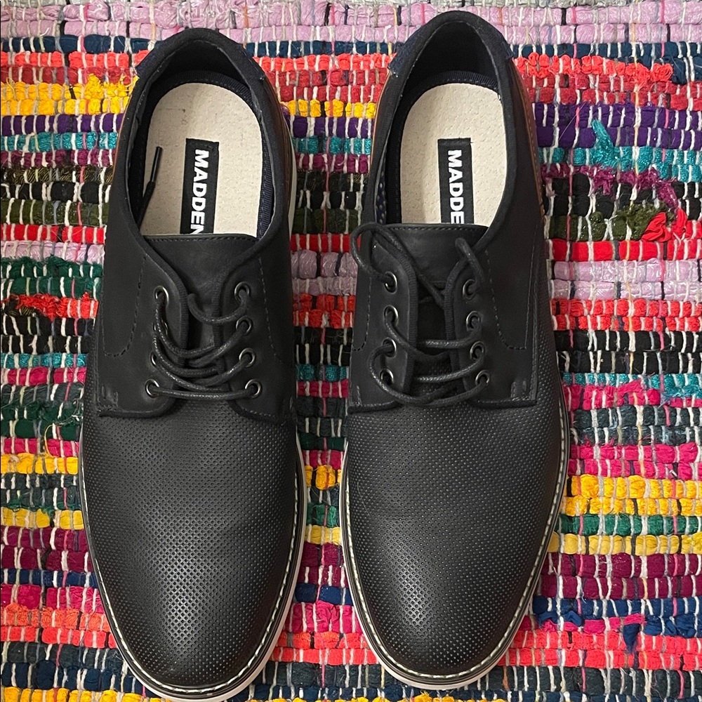 Steve Madden Black and Brown Men's Derbys - Picture 2 of 10